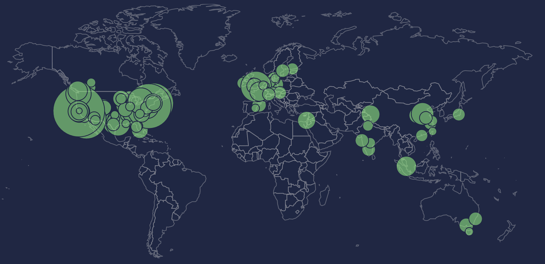 CipherBio global map visualization